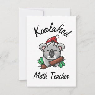 Cartão de Professor de Matemática Koalafied
