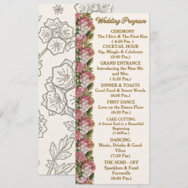 Cartão de Programa de Casamento Pennsylvania Mount