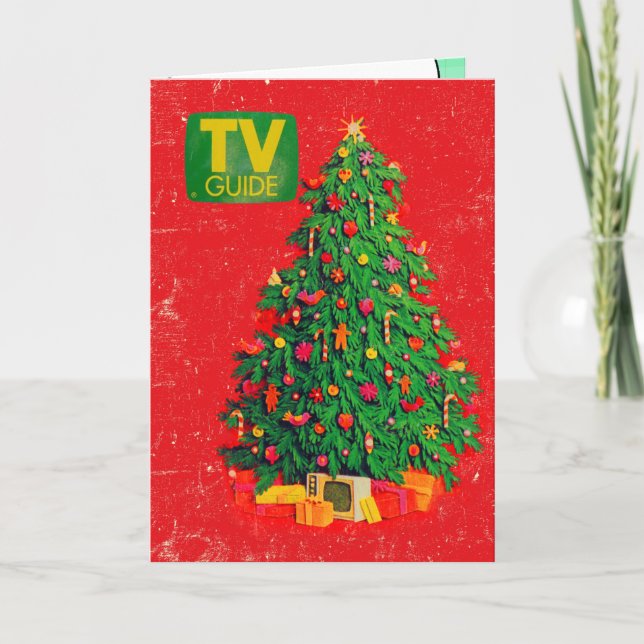 Cartão de Programas de Natal Favoritos na TV (Frente)
