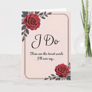 Cartão de Promessas de Casamento