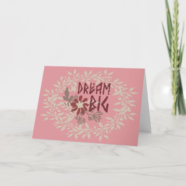 Cartão de Promoção Rosa Sonhe Grande (Frente)