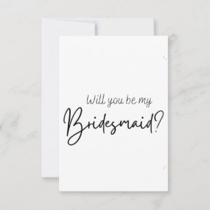 Cartão de proposta Bridesmaid