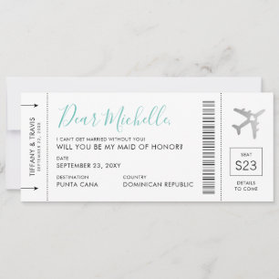 Cartão de Proposta de Bridesmaid de Casamento de 