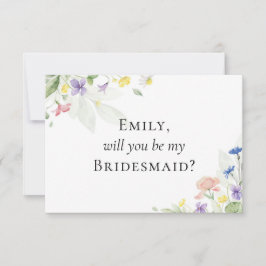 Cartão de Proposta de Faturação de Flores Selvagen