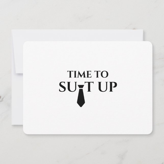 Cartão de Proposta de Padrinho Moderno Luxuoso Ele (Frente)