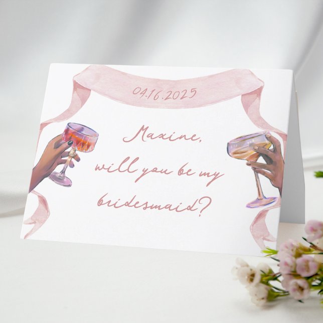 Cartão de Proposta Personalizada Bridesmaid Legal  (perfect little card to propose to your bridesmaids! )