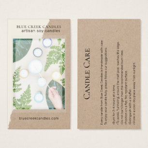 Cartão de Proteção para Velas de Foto Modern Kr