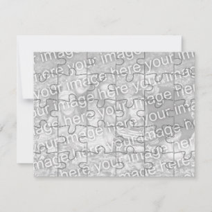 Cartão de Puzzle "Falso" de Foto Personalizável - 