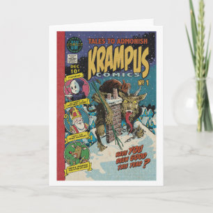 Cartão de Quadrinhos do Krampus