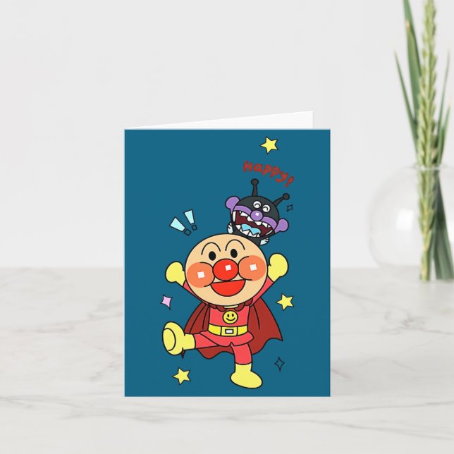 Cartão De qualquer forma Anpanman Novo  (Frente)
