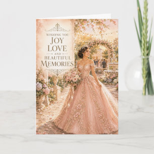 Cartão de Quinceañera e Sweet 16 de Alegria Amor M