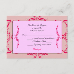 Cartão de Quinceanera RSVP