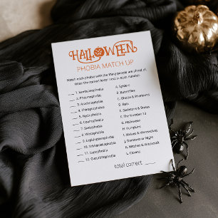 Cartão de Quiz de Trivia de Halloween Jogo de Corr