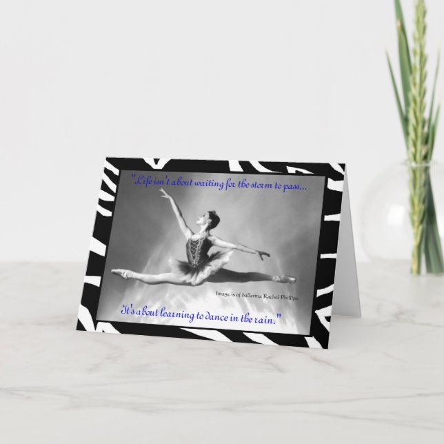 Cartão de Rachel Phillips da bailarina (Frente)