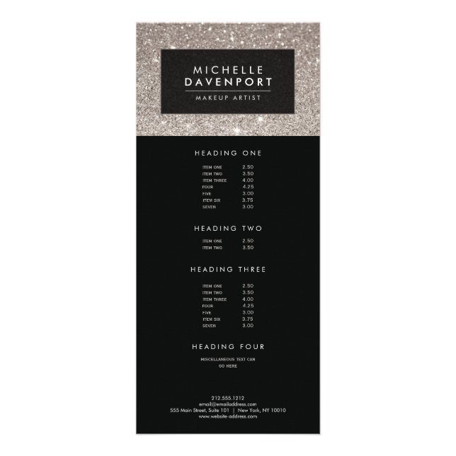 Cartão de Rack Artista Clássico de Maqueamento da  (Frente)