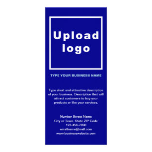 Cartão de rack azul para empresas