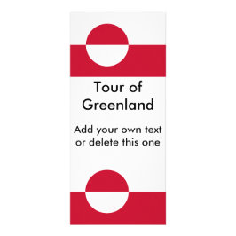 Cartão de rack com pavilhão da Gronelândia