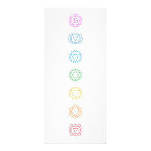 Cartão de Rack da Lista de Preços do Chakras Yog