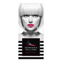 Cartão de Rack da Lista de Preços do Salão do Cabe