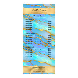 Cartão de Rack da Lista de Preços dos Serviços de 