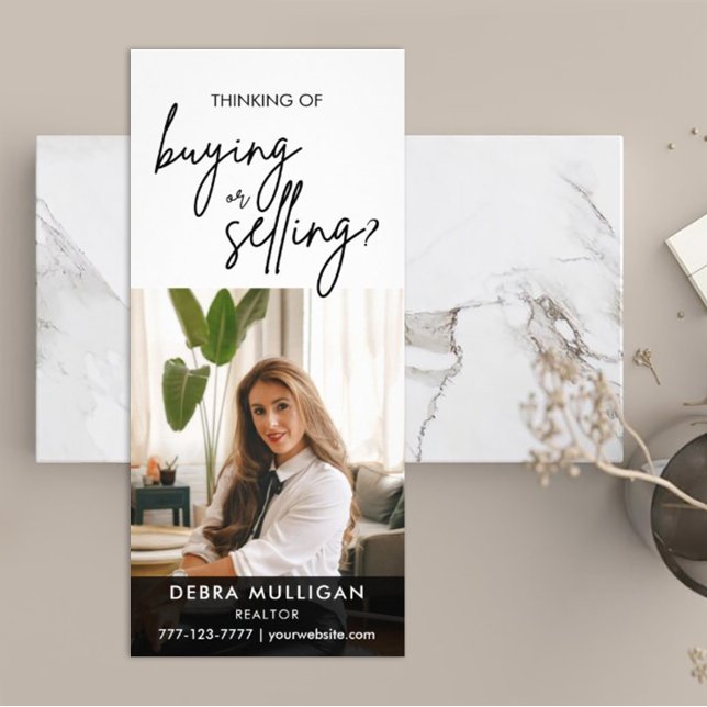 Cartão de Rack de Imóveis Moderno Personalizado (Luxury realtors rack card.)