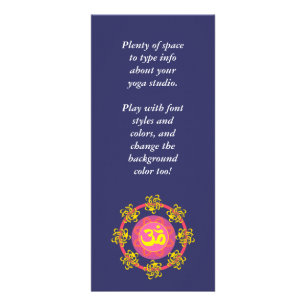 Cartão de rack de símbolo OM!