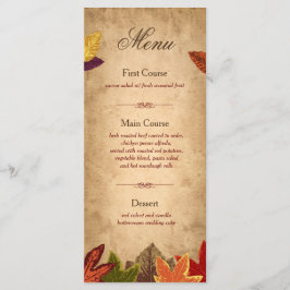 Cartão de Rack do Menu de Casamento Russo | Tema d