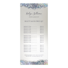 Cartão de rack para lista de preços de folha fina