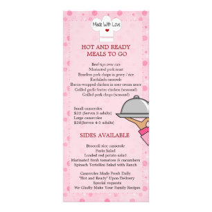 Cartão de Rack para refeições cozidas domésticas