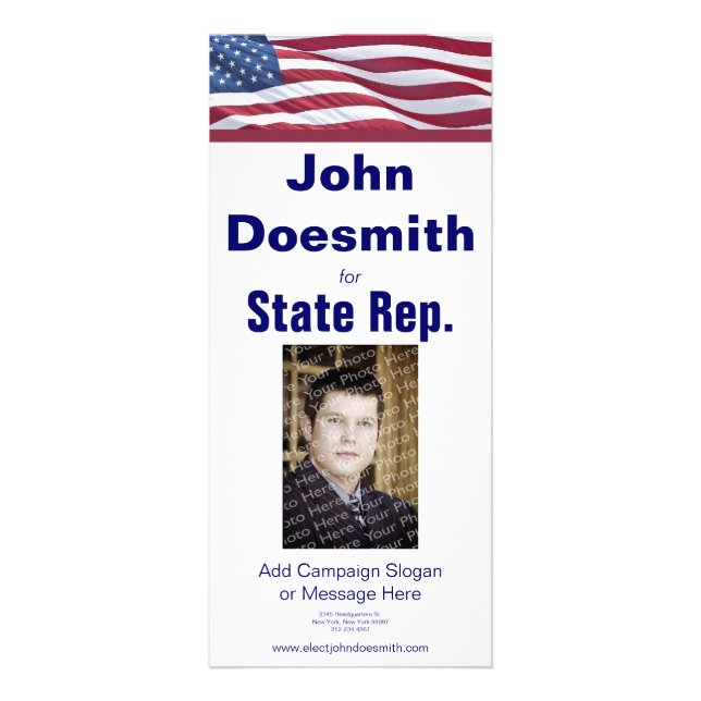 Cartão de Rack Político Modelo (Frente)