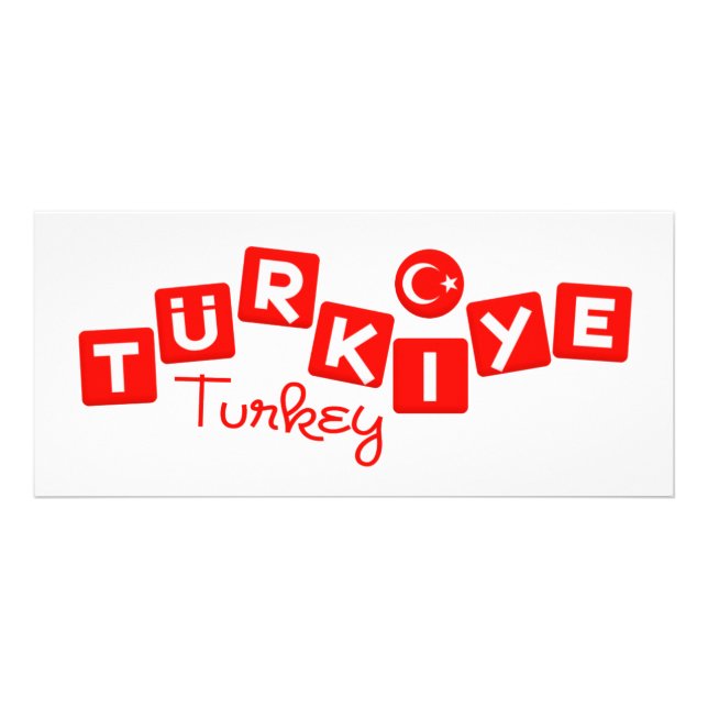 Cartão de rack TURKEY - personalizar (Frente)
