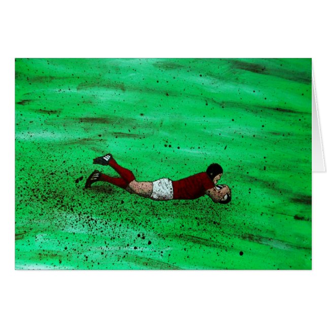 Cartão de râguebi (Frente Horizontal)