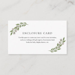 Cartão de ramalhete de verde e lavanda