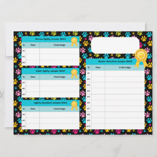 Cartão de Rastreador de Título do Jumper Mestre de