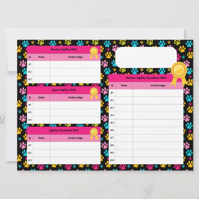 Cartão de Rastreador de Título Mestre de Agilidade (Frente)