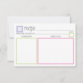 Cartão de recebimento bonito e colorido