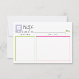 Cartão de recebimento bonito e colorido