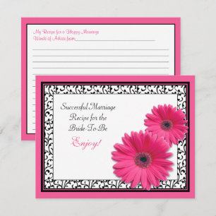 Cartão de recebimento de gerentes rosa para um Cas