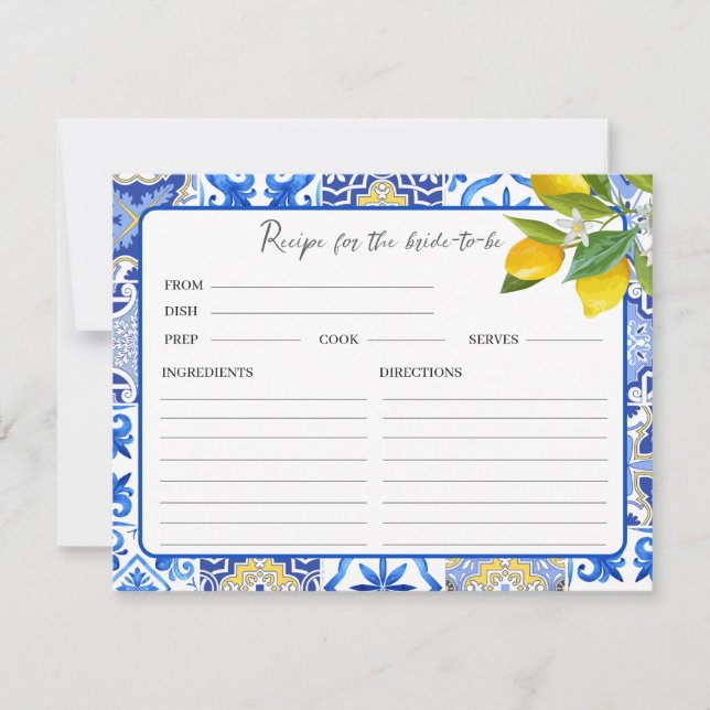 Cartão de recebimento do Chá de panela de compress (Frente)