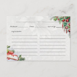 Cartão de Receita Básica de Bite de Frost