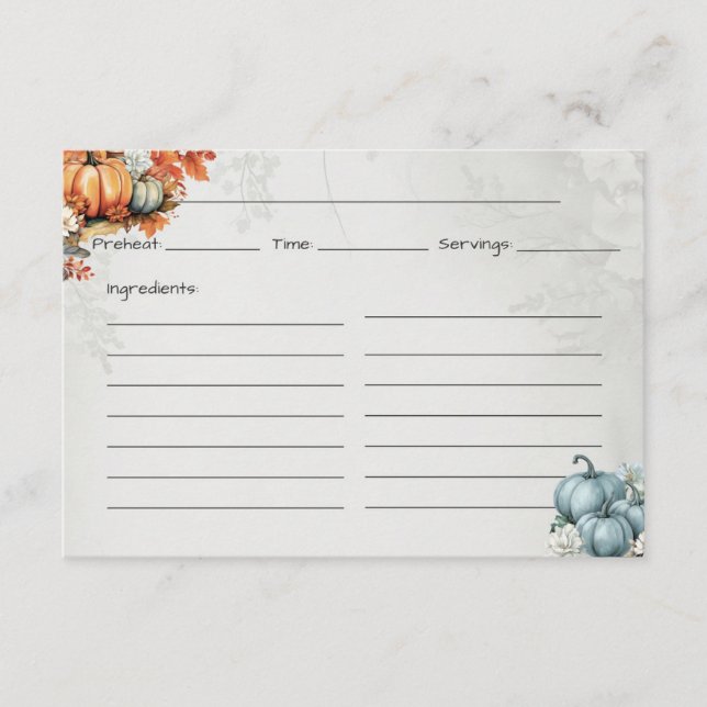 Cartão de Receita Básica do Gourdegous (Frente)