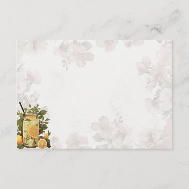 Cartão de Receita Básico Limonada Rosa (Frente)