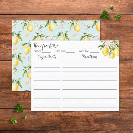 Cartão de Receita Botânica da Ramificação de Árvor