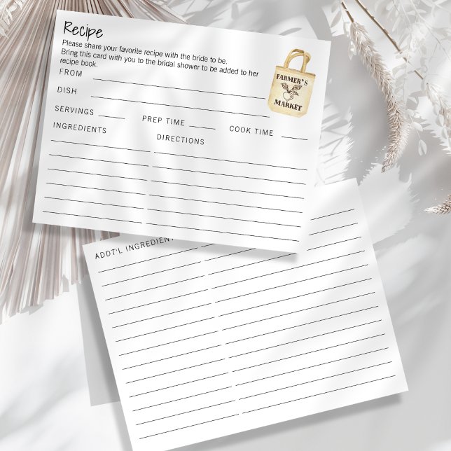 Cartão de Receita Bridal do Mercado para Agriculto (Criador carregado)