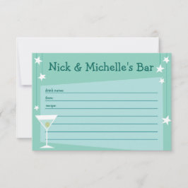 Cartão de Receita com Estilo Retrô