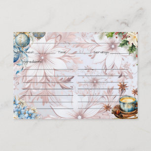 Cartão de Receita da Manhã de Natal