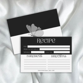 Cartão de Receita de Borboleta de Tipografia Minim