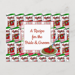 Cartão de Receita de Casamento