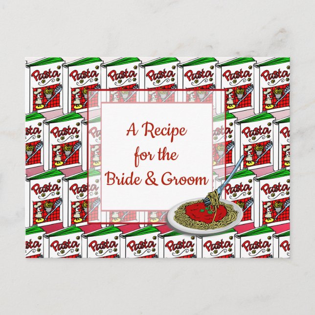 Cartão de Receita de Casamento (Frente)