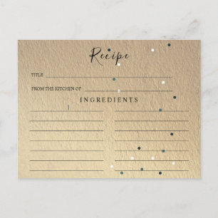 Cartão de Receita de Chá de panela de Casamento co